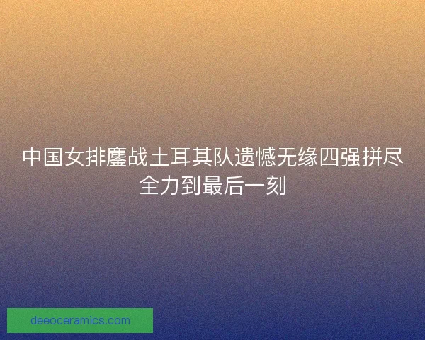 中国女排鏖战土耳其队遗憾无缘四强拼尽全力到最后一刻